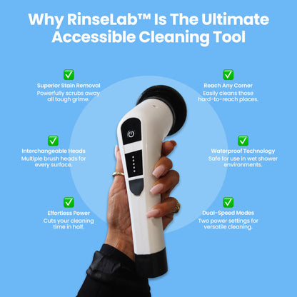 RinseLab™ Premium Shower Scrubber