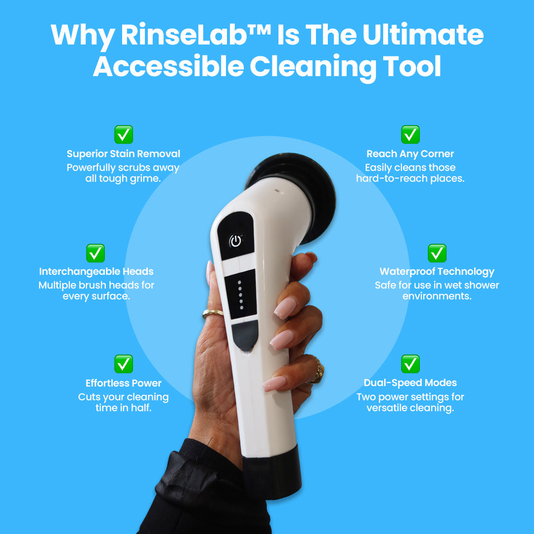 RinseLab™ Premium Shower Scrubber