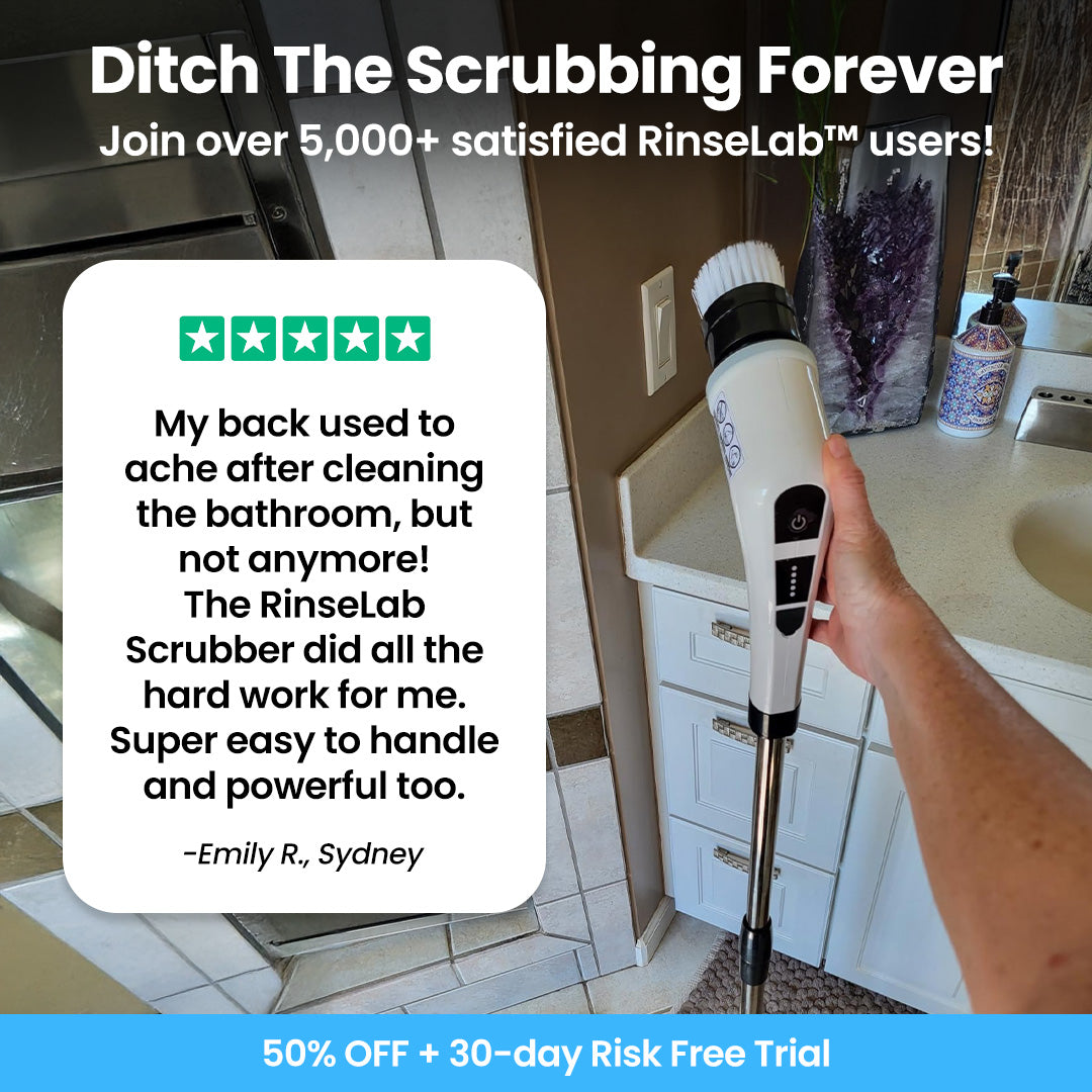 RinseLab™ Premium Shower Scrubber