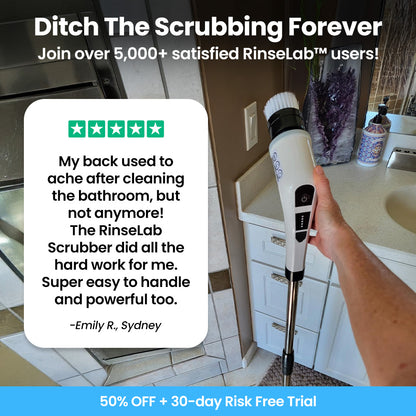 RinseLab™ Premium Shower Scrubber